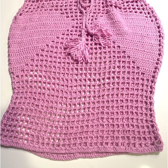 Hand Made New Beautiful Lilac | Levander Crocheted Top & Mini Skirt Fits M/L - Picture 10 of 13
